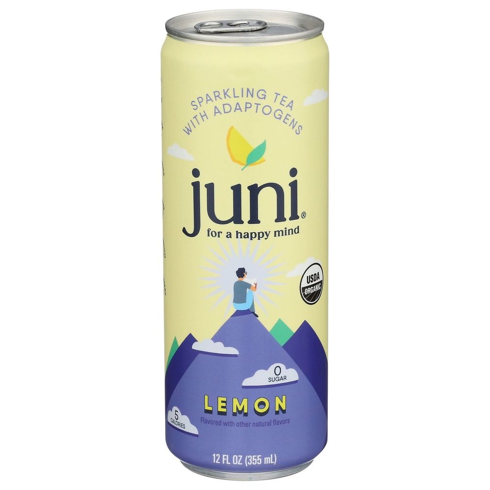 Juni Organic Lemon Sparkling Tea, 12 Fluid Ounce -- 12 per case