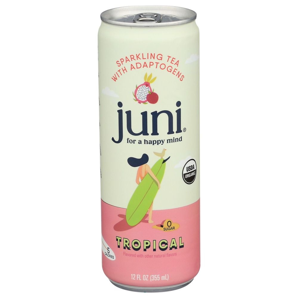 Juni Organic Tropical Sparkling Tea, 12 Fluid Ounce -- 12 per case