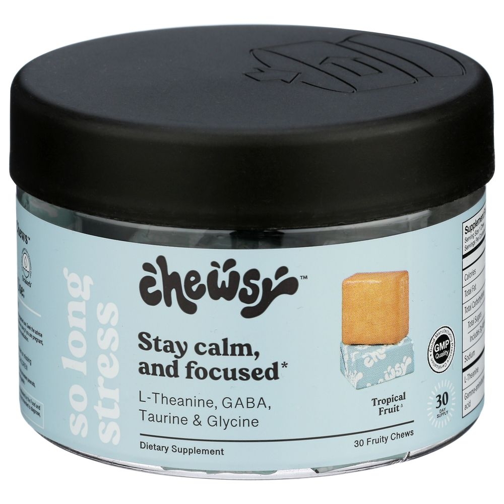 Chewsy So Long Stress Tropical Fruit Chews, 30 count