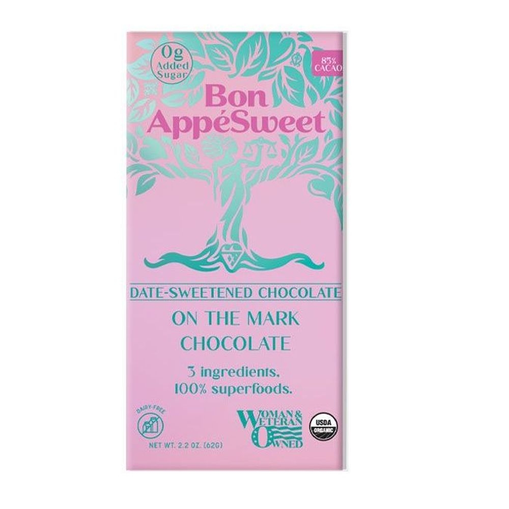 Bon Appesweet Organic On the Mark Chocolate Bar, 2.2 Ounce -- 12 per case