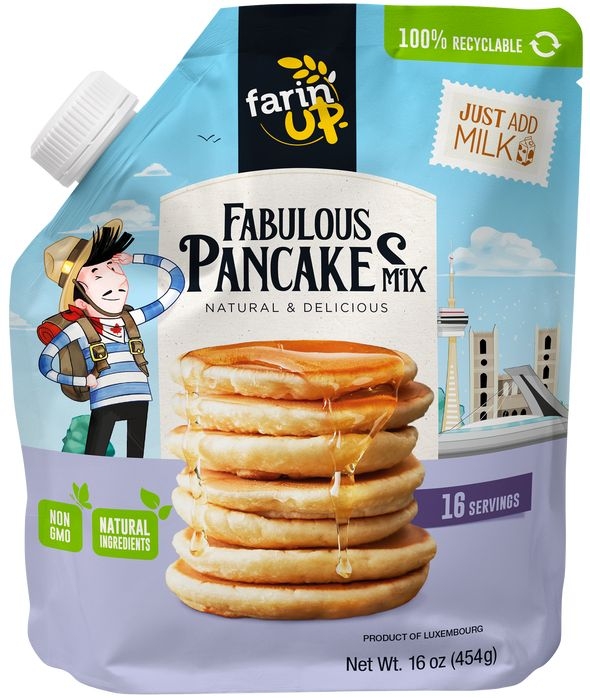Farin UP Fabulous Pancake Mix, 16 Ounce -- 6 per case