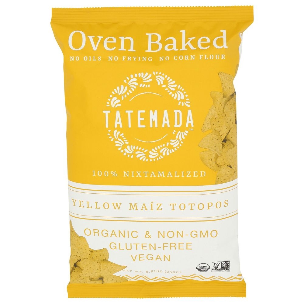 Tatemada Oven Baked Yellow Maiz Totopos, 250 Gram -- 6 per case