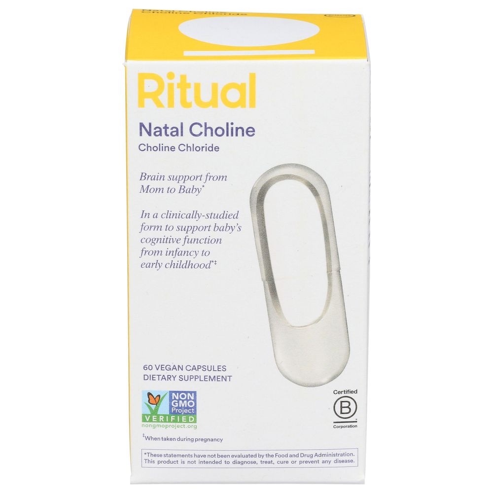 Ritual Natal Choline Chloride Vegan Capsules, 60 count