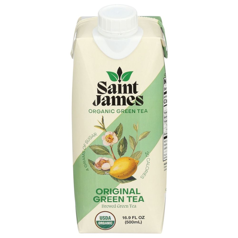 Saint James Organic Original Green Tea, 16.9 Fluid Ounce -- 12 per case