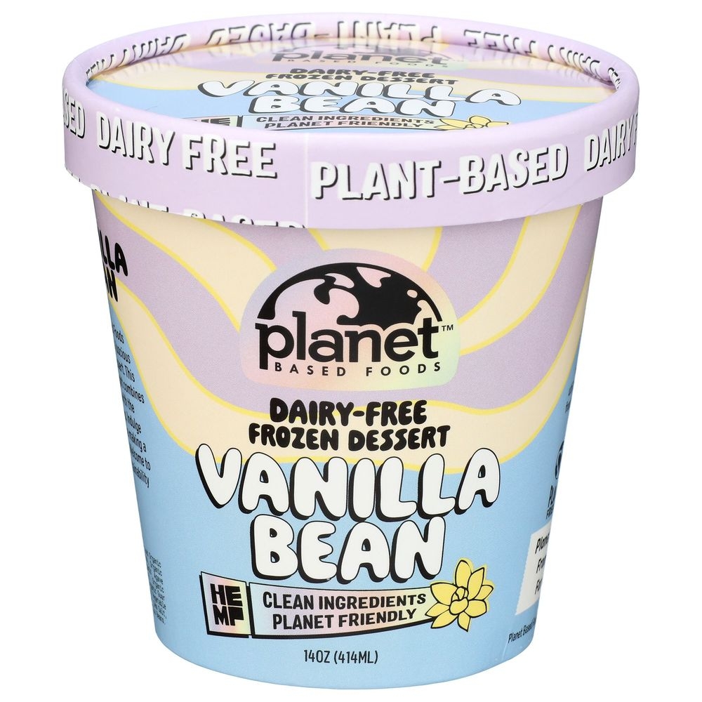 Planet Vanilla Bean Hemp Non Dairy Ice Cream, 14 Ounce -- 8 per case