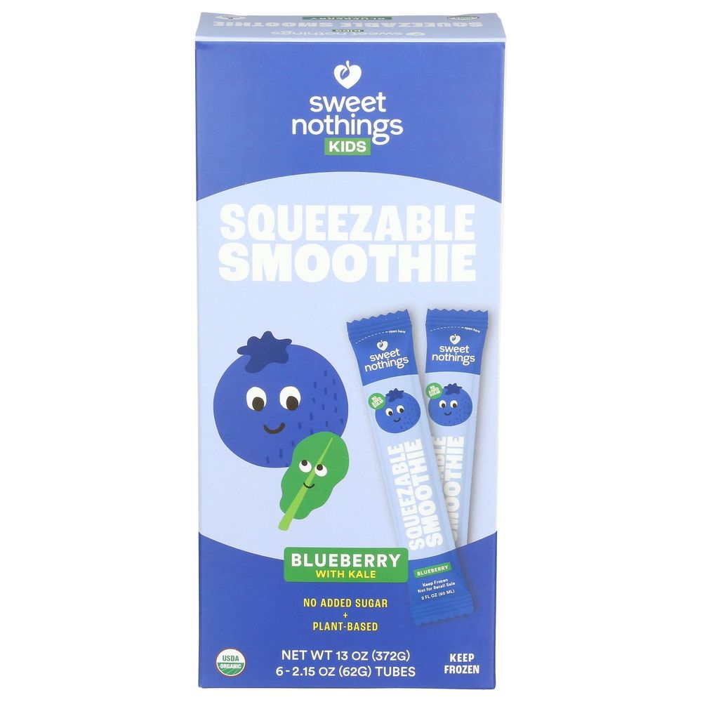 Sweet Nothings Blueberry Kale Squeezable Smoothie, 2 Fluid Ounce -- 24 per case
