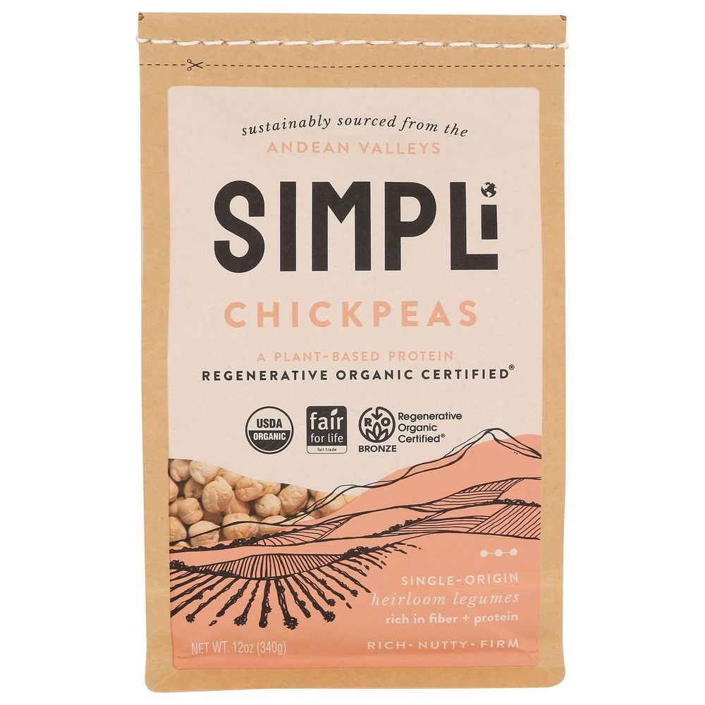 Simpli Organic Chickpeas, 12 Ounce -- 8 per case