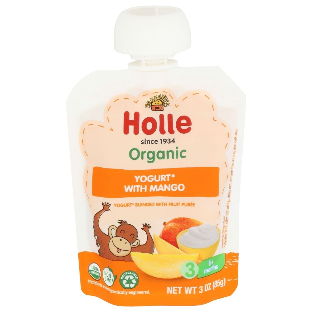 Holle Organic Yogurt with Mango Puree, 2.9 Ounce -- 10 per case