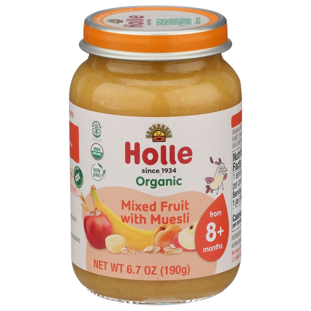 Holle Organic Mixed Fruit with Muesli Puree, 6.7 Ounce -- 6 per case