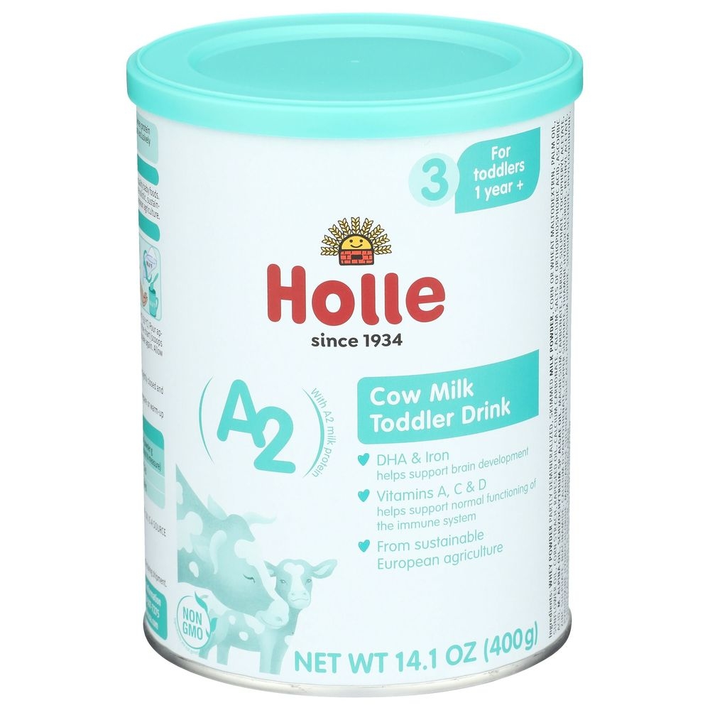 Holle Stage 3 Cow Milk Toddler Drink with A2 Protein, 14.1 Ounce -- 6 per case