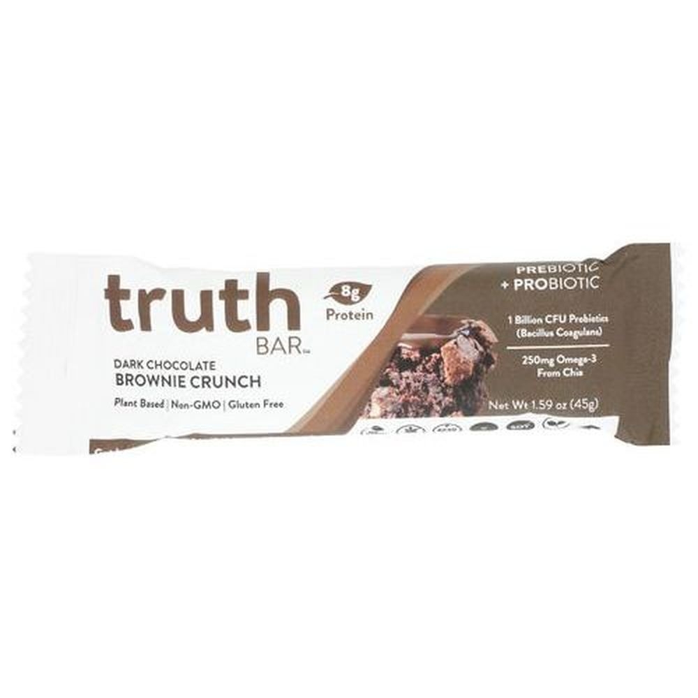 Truth Bar Brownie Crunch Dark Chocolate Bar, 1.59 Ounce -- 12 per case
