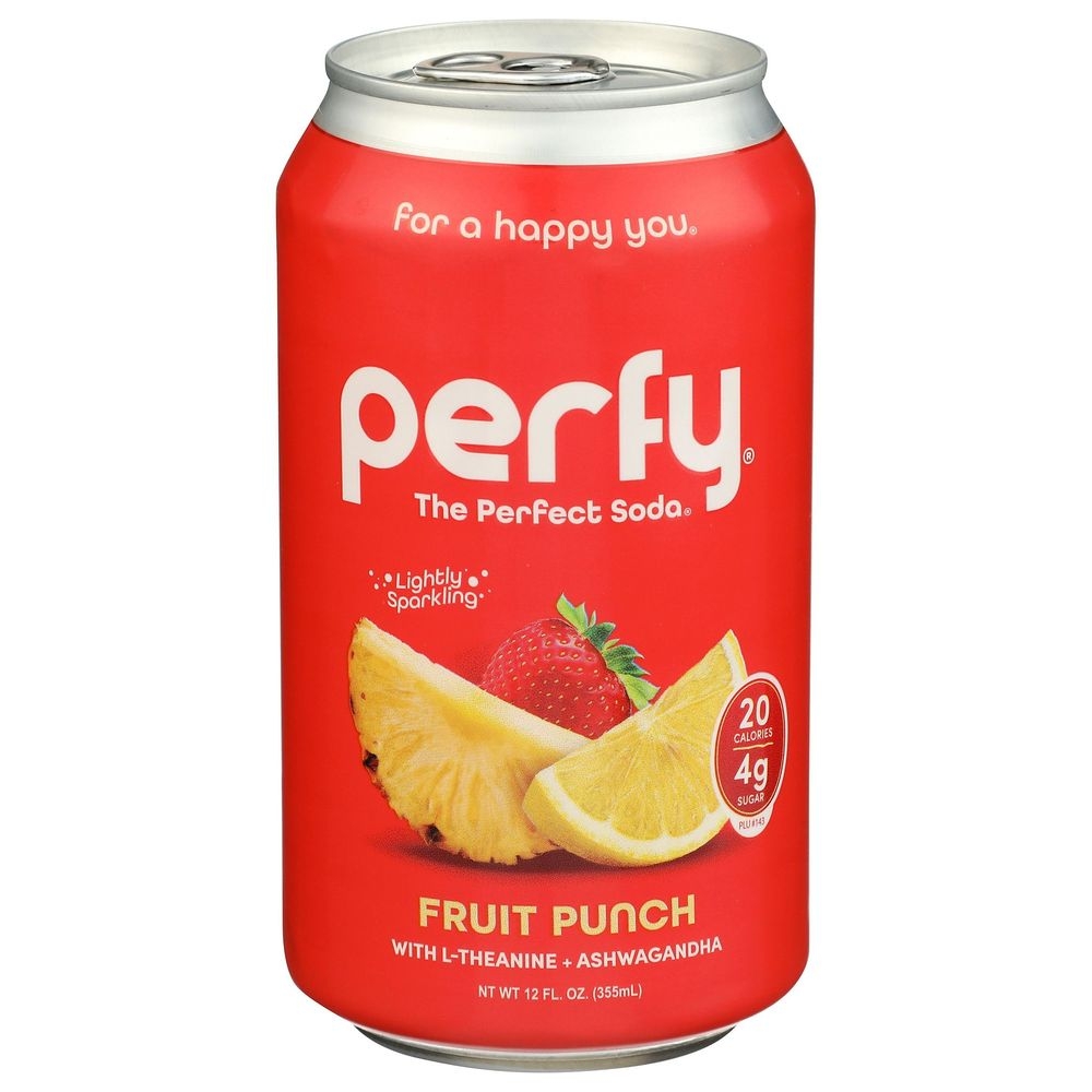 Perfy Fruit Punch Soda, 12 Fluid Ounce -- 12 per case