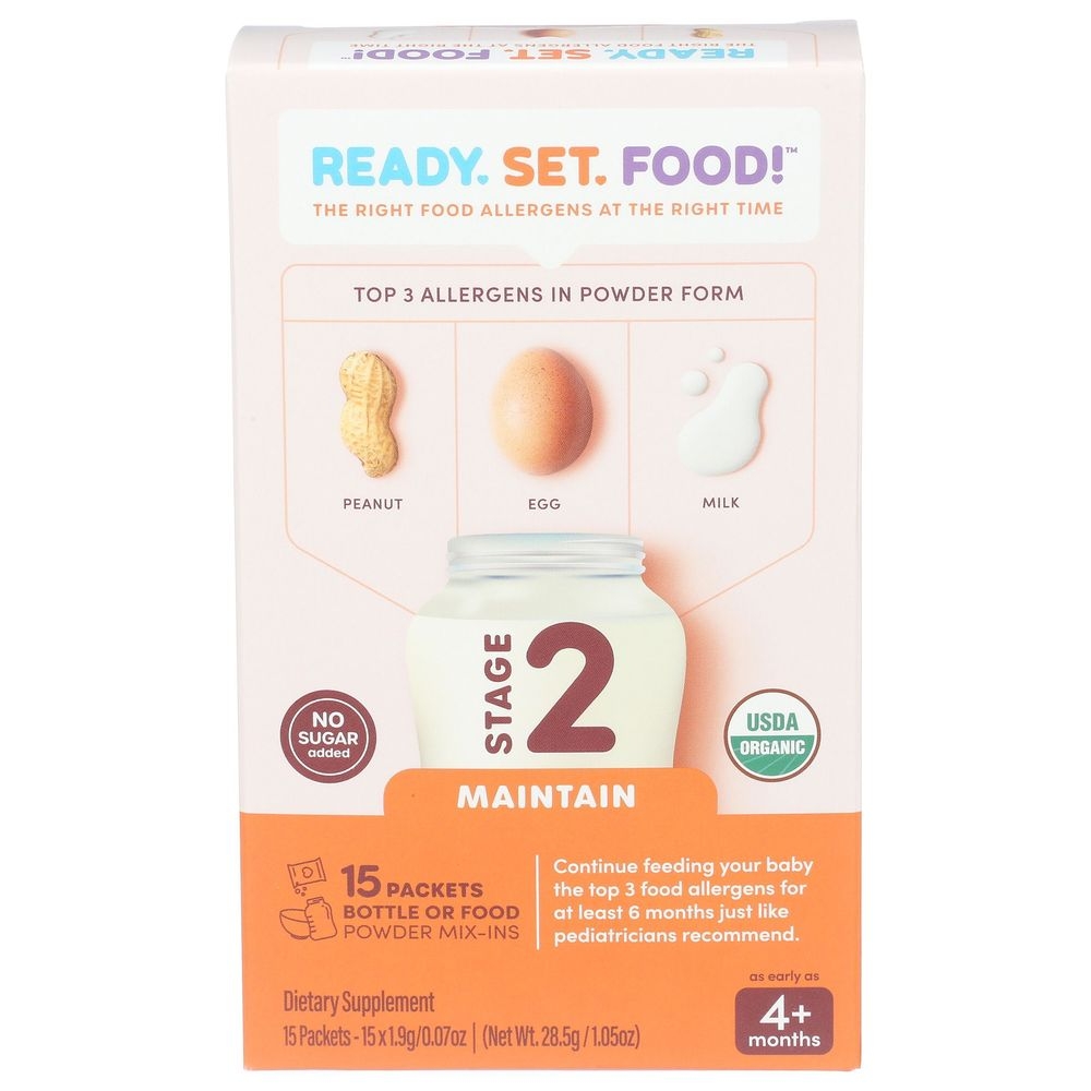 Ready Set Food Organic Stage 2 Maintain Baby Milk Powder Mix, 1.05 Ounce -- 8 per case