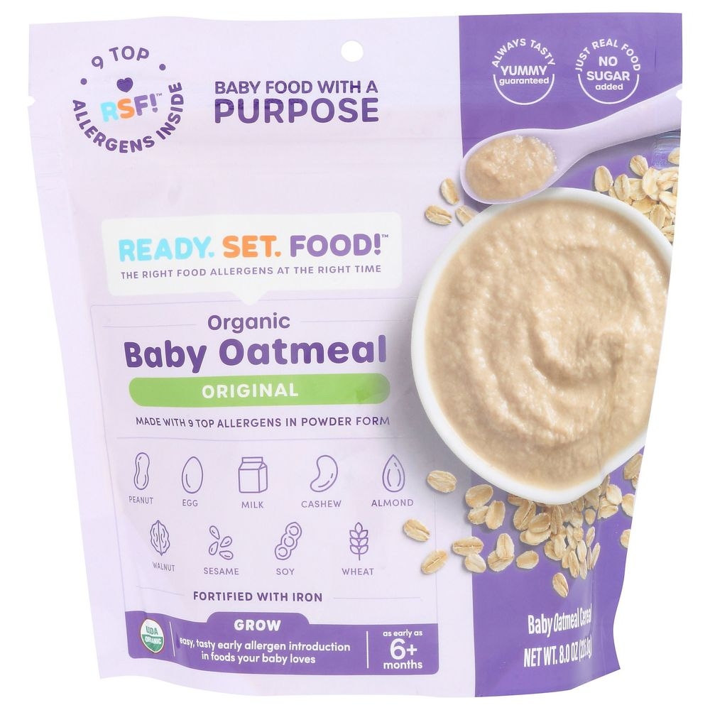 Ready Set Food Organic Original Baby Oatmeal, 8 Ounce -- 6 per case