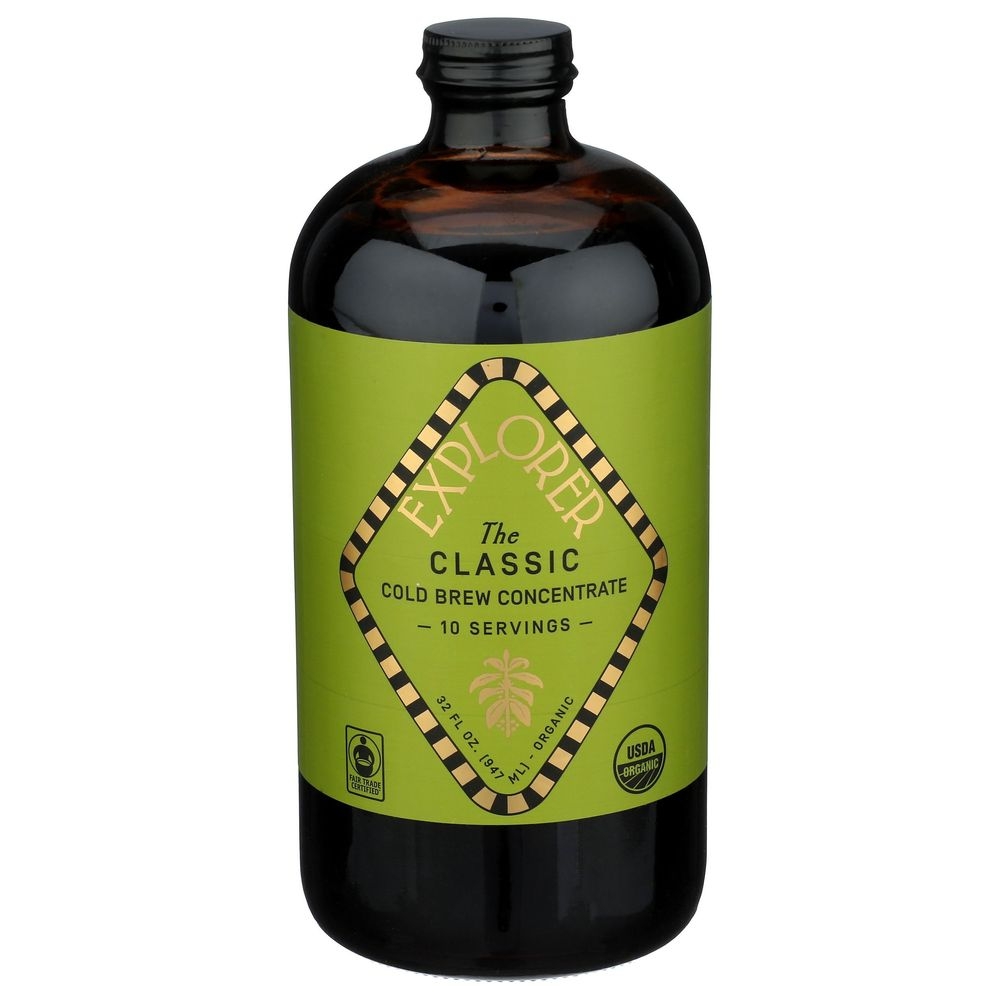 Explorer Organic The Classic Cold Brew Coffee Concentrate, 32 Fluid Ounce -- 6 per case
