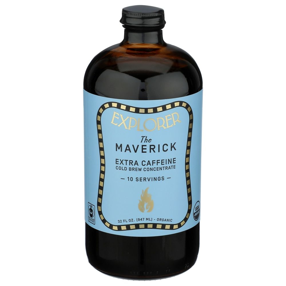 Explorer The Maverick Extra Caffeine Cold Brew Coffee Concentrate, 32 Fluid Ounce -- 6 per case