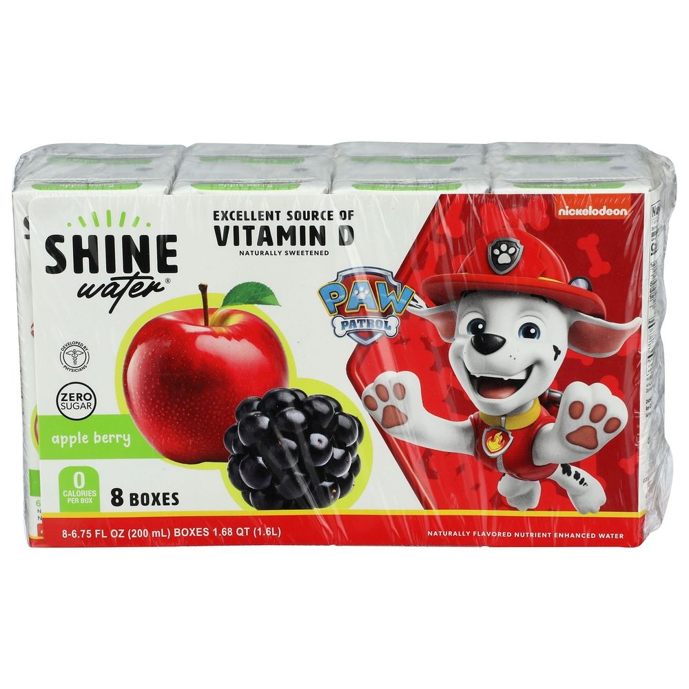 Shinewater Apple Berry Water, 54 Fluid Ounce TET Pack -- 4 per case