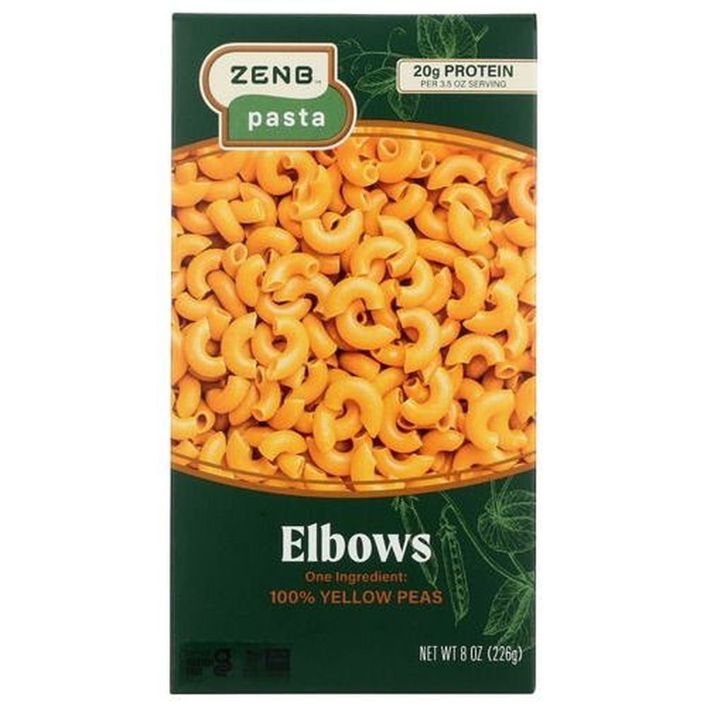 Zenb Elbows Yellow Pea Pasta, 8 Ounce -- 12 per case