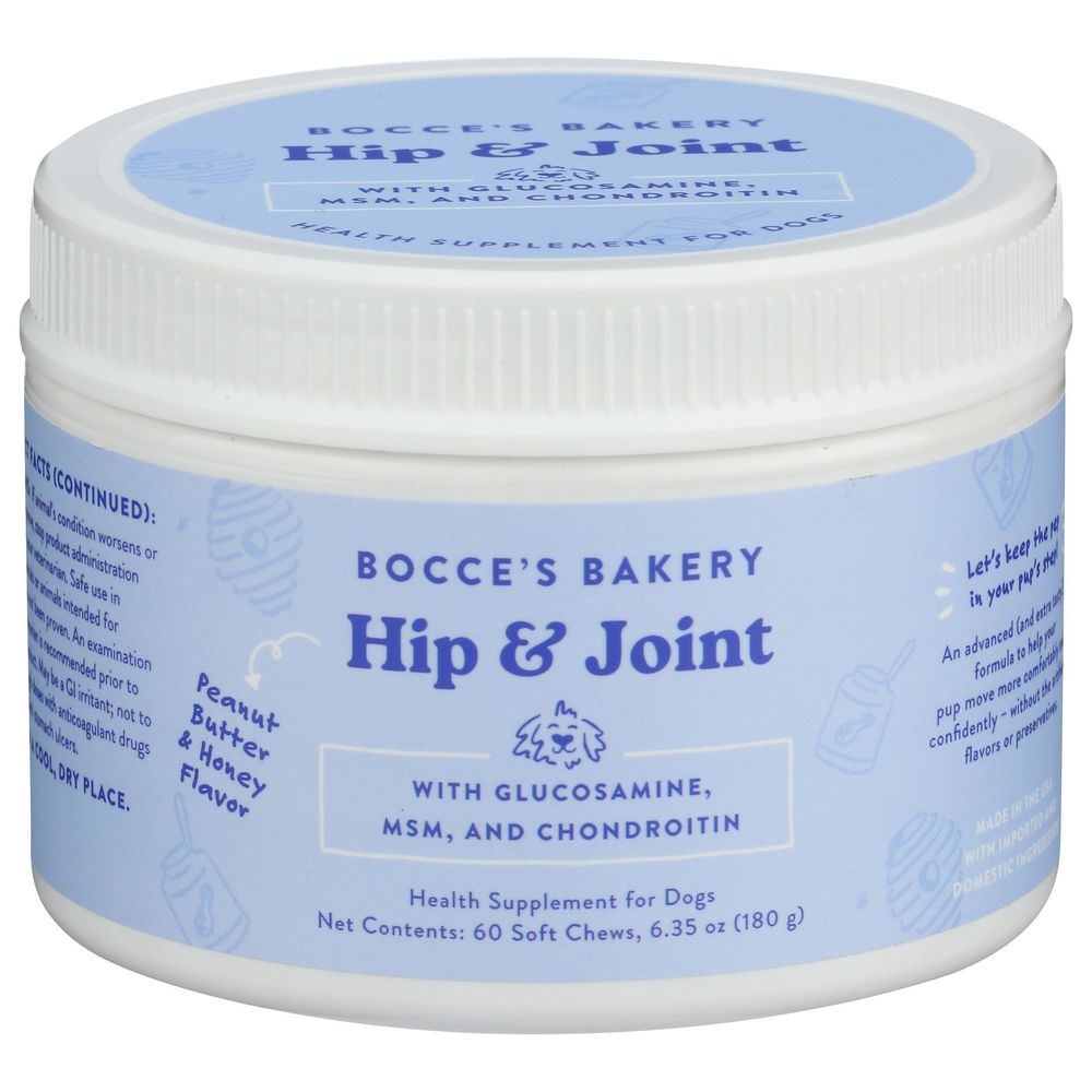 Bocces Hip and Joint Health Supplement Soft Chews for Dogs, 6.35 Ounce -- 12 per case