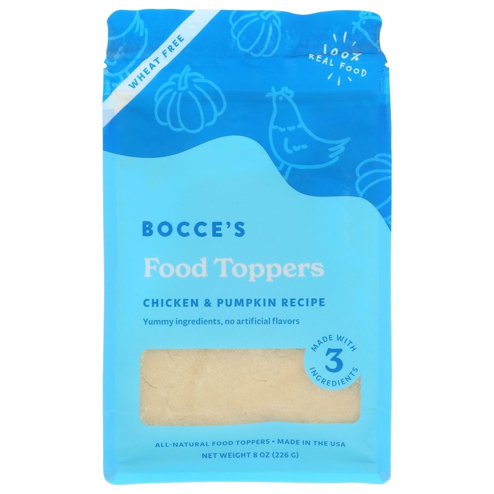 Bocces Chicken and Pumpkin Dog Food Topper, 8 Ounce -- 12 per case