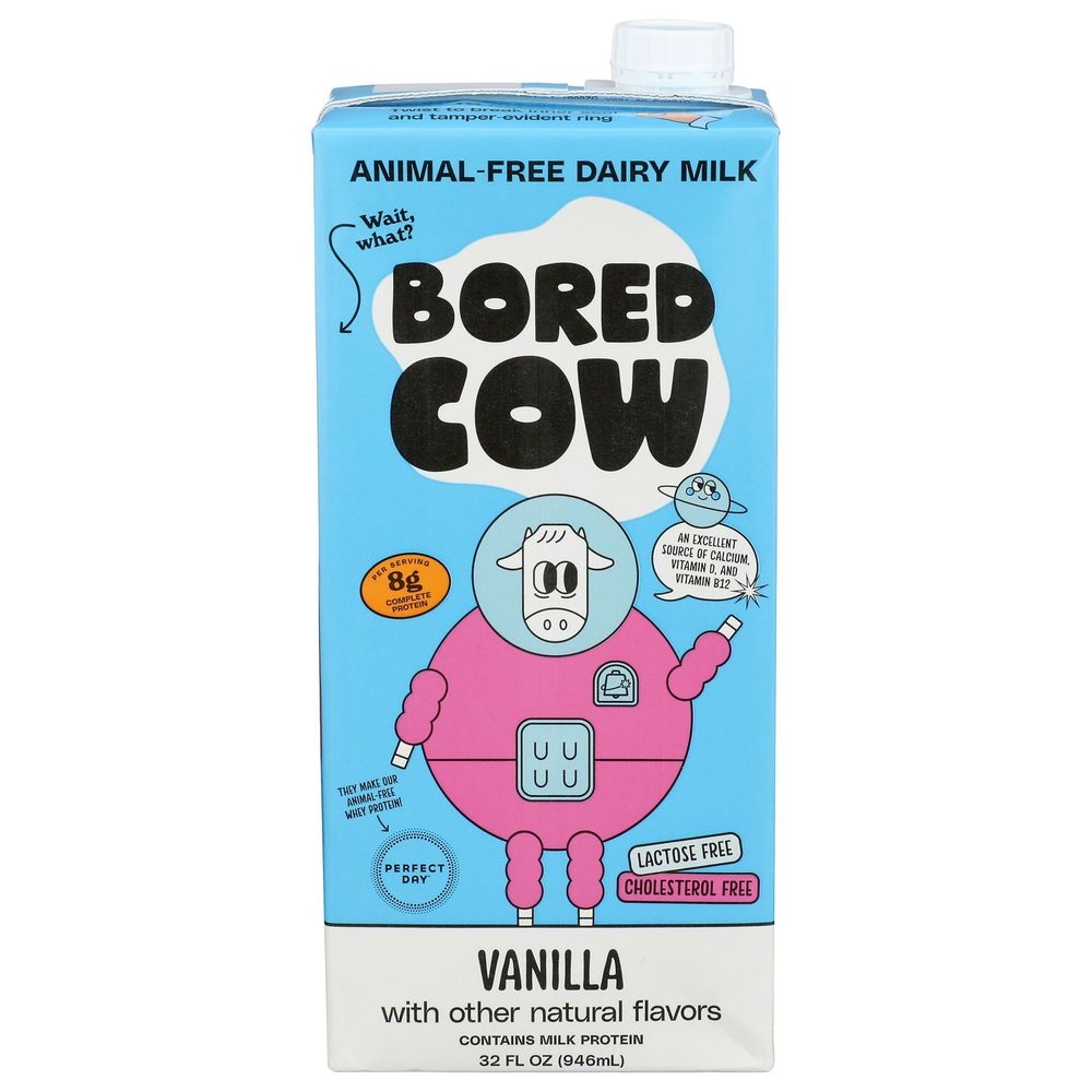Bored Cow Animal Free Vanilla Milk, 32 Fluid Ounce -- 12 per case