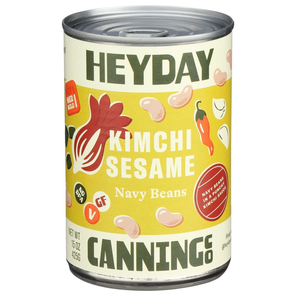 Heyday Canning Kimchi Sesame Navy Beans, 15 Ounce -- 12 per case