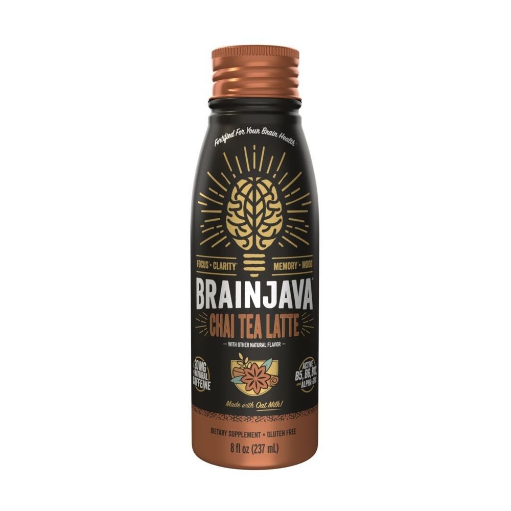 Brainjava Chai Tea Latte Ready to Drink, 8 Fluid Ounce -- 4 per case