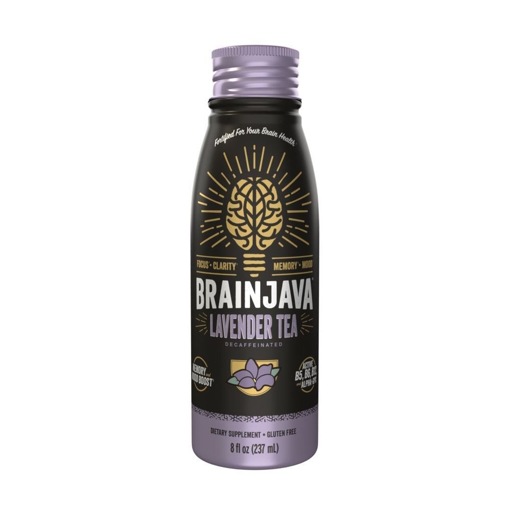 Brainjava Lavender Tea Ready to Drink, 8 Fluid Ounce -- 4 per case