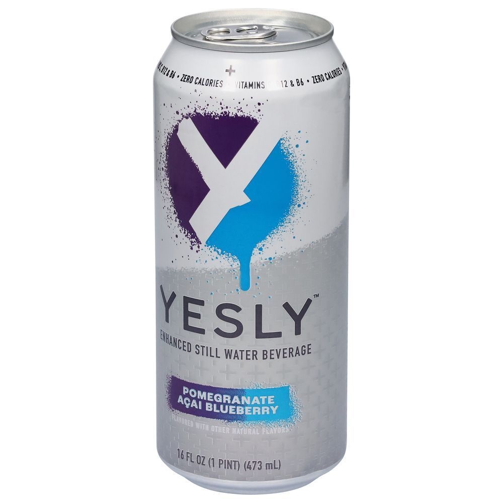 Yesly Pomegranate Acai Blueberry Functional Water, 16 Fluid Ounce -- 12 per case