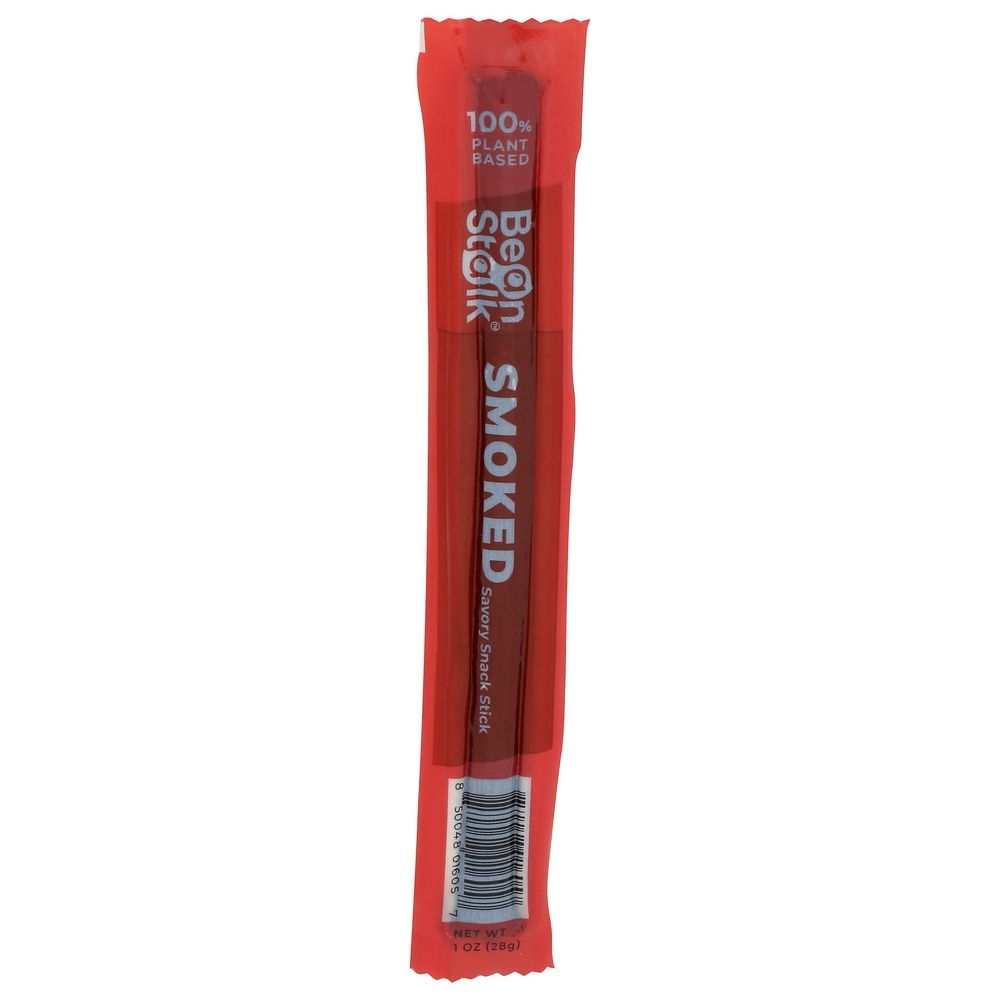 Beanstalk Smoked Plant Based Protein Savory Snack Stick, 1 Ounce -- 24 per case