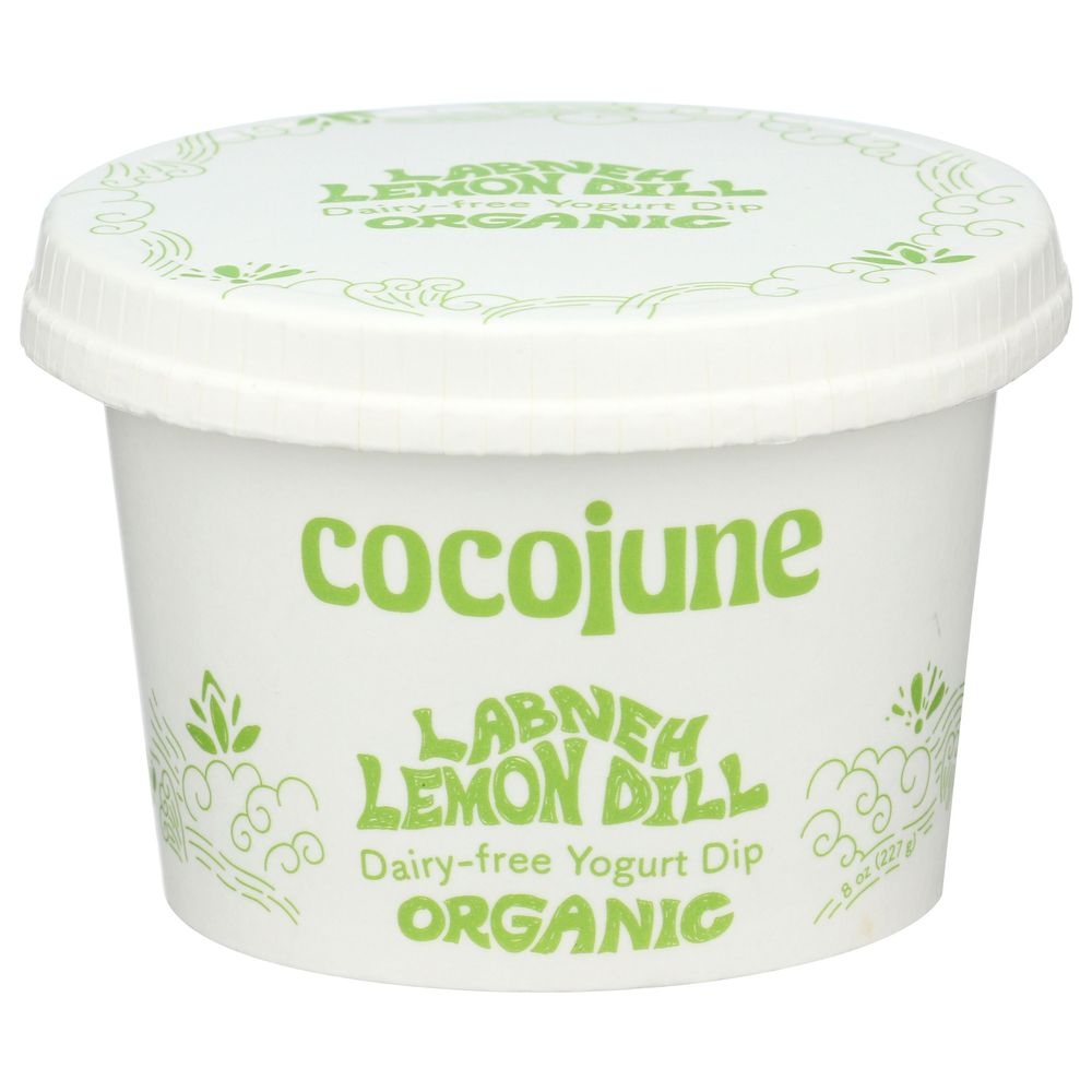 Cocojune Organic Labneh Lemon Dill Dairy Free Yogurt Dip, 8 Ounce -- 8 per case