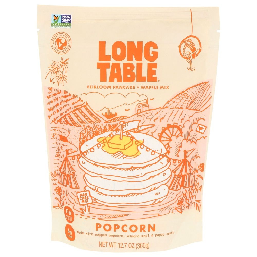 Long Table Popcorn Pancake and Waffle Mix, 12.7 Ounce -- 6 per case