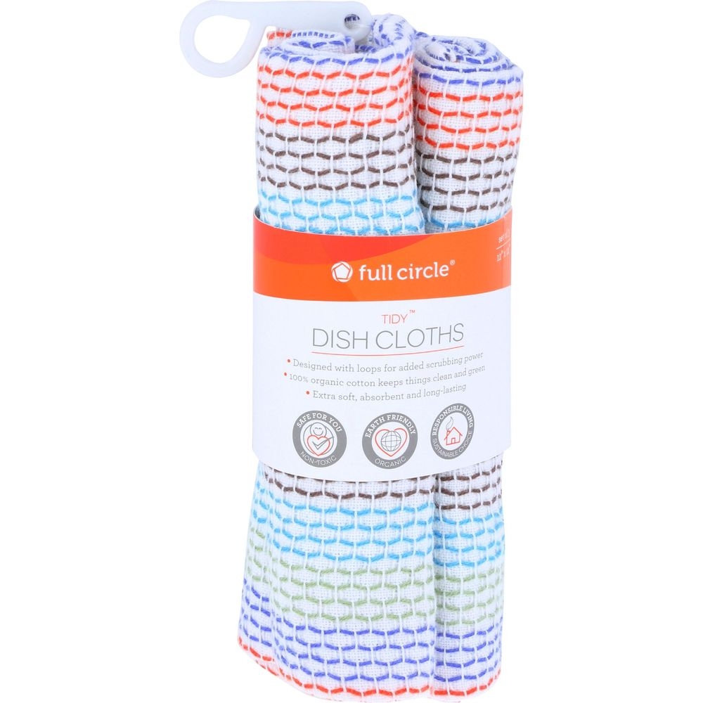 Full Circle Tidy Dish Cloths, 12 x 12 inch -- 12 per case