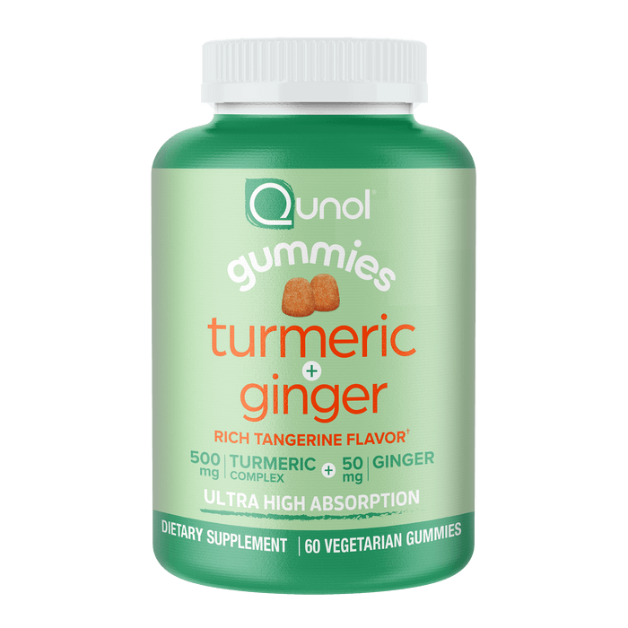 Qunol Turmeric Ginger 500mg Gummies, 60 count