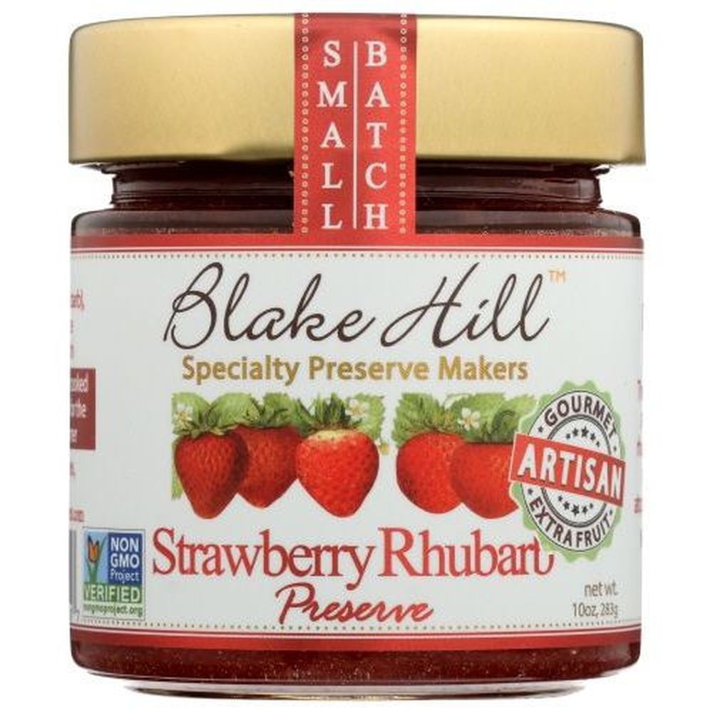 Blake Hill Strawberry Rhubarb Preserve, 10 Ounce -- 6 per case