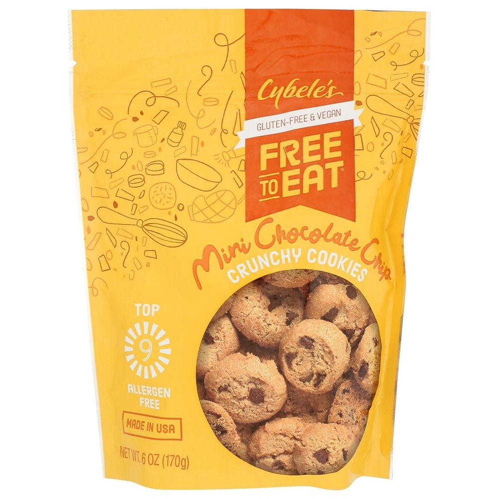 Cybeles Free to Eat Mini Chocolate Chip Cookie, 6 Ounce -- 6 per case