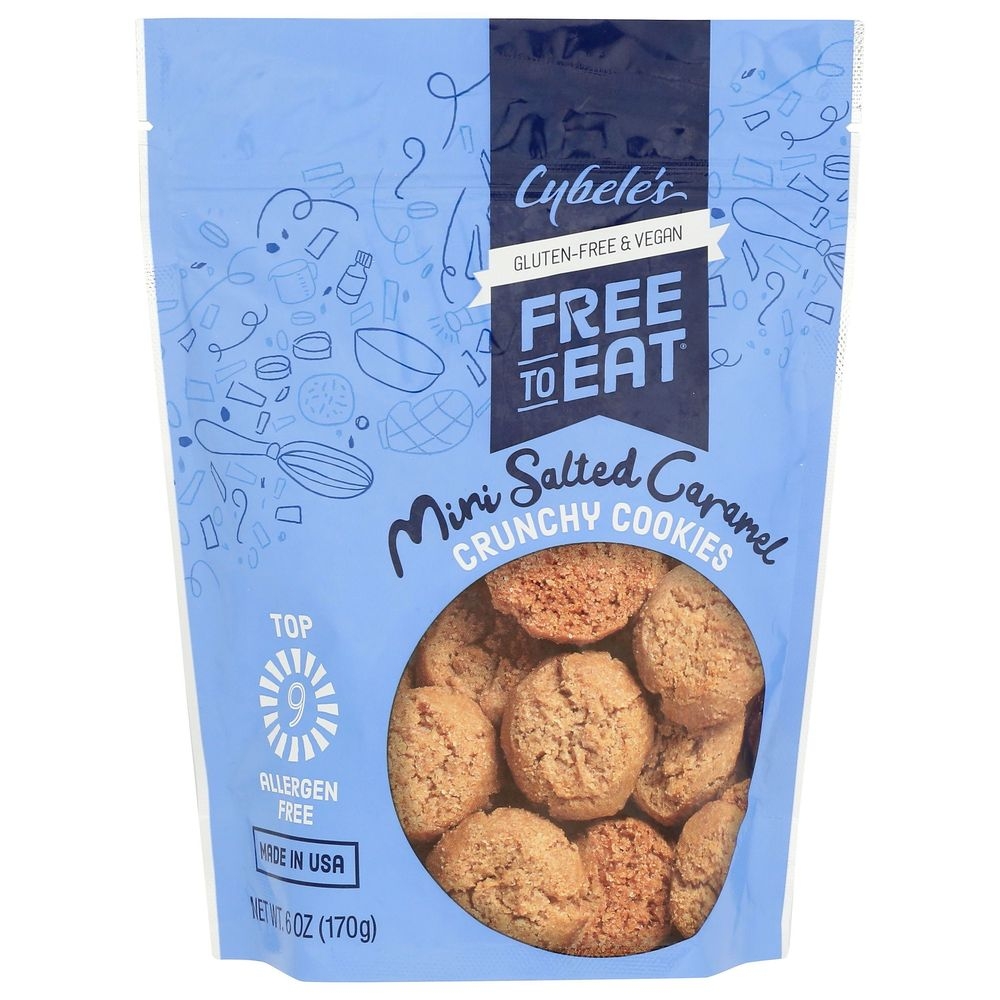Cybeles Free to Eat Mini Salted Caramel Cookie, 6 Ounce -- 6 per case