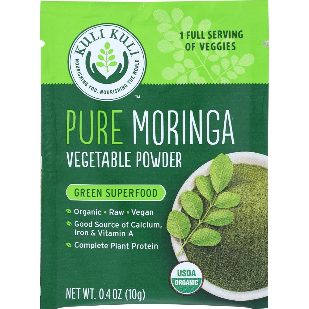 Kuli Kuli Pure Moringa Vegetable Powder, 10 Gram -- 20 per case