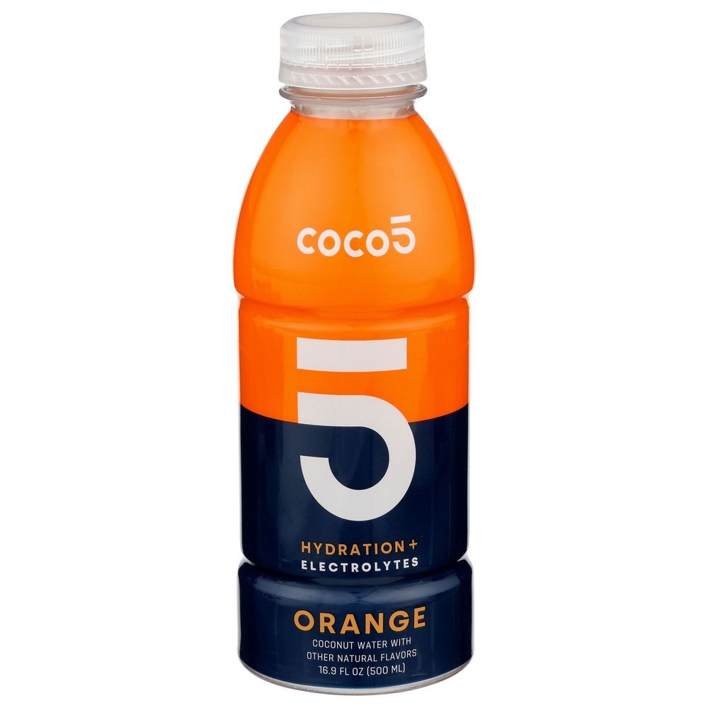Coco5 Orange Coconut Water with Hydration and Electrolytes, 16.9 Fluid Ounce -- 12 per case