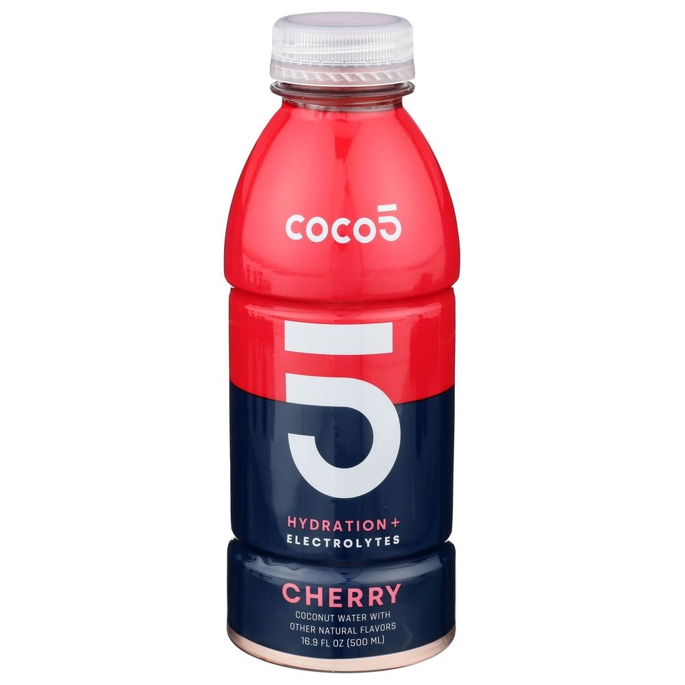 Coco5 Cherry Coconut Water with Hydration and Electrolytes, 16.9 Fluid Ounce -- 12 per case