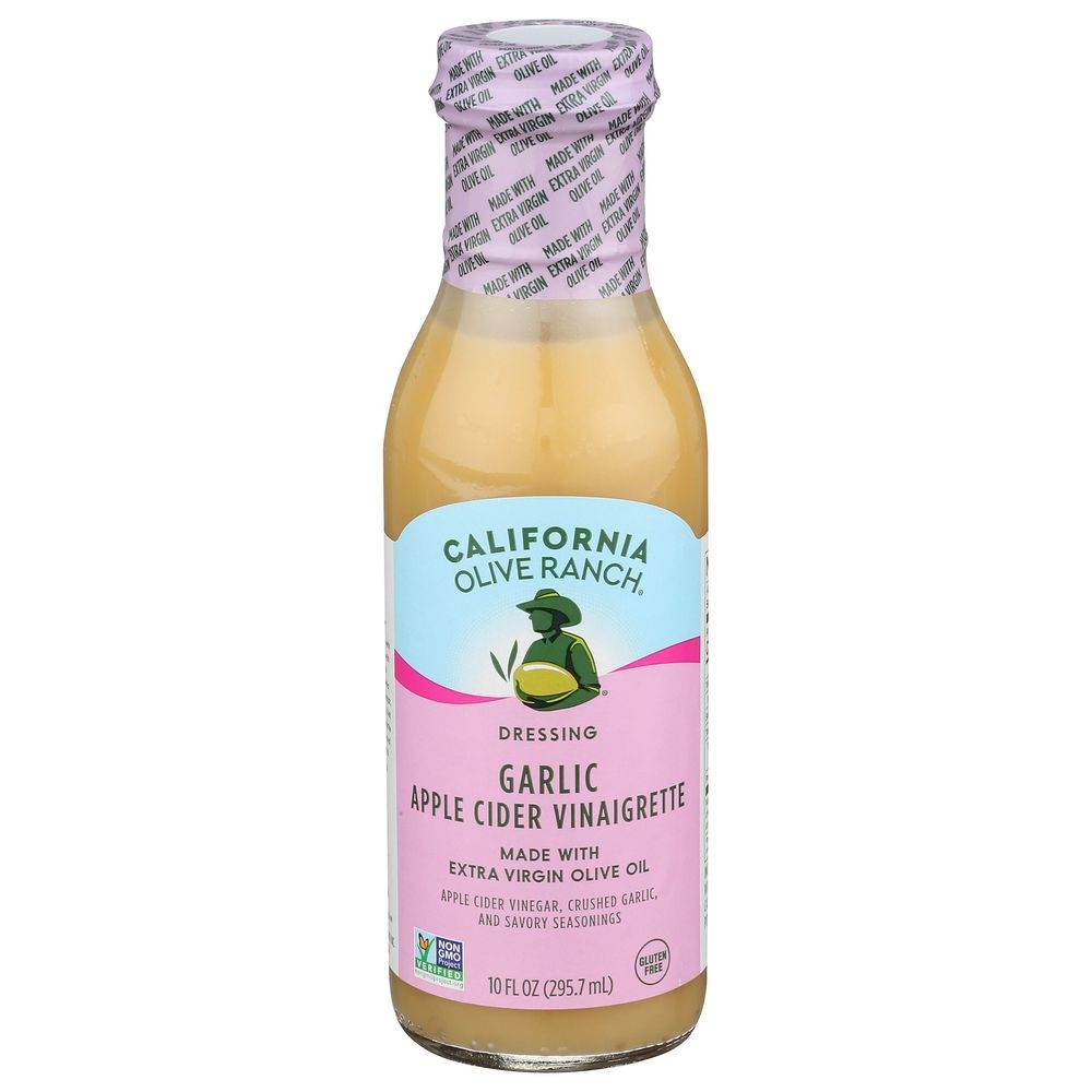 California Olive Ranch Garlic Apple Cider Vinaigrette Dressing, 10 Fluid Ounce -- 6 per case