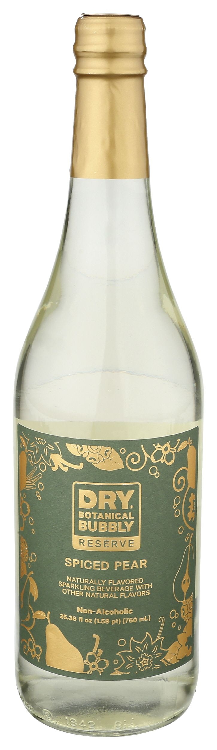 Dry Spiced Pear Botanical Bubbly Soda, 25.36 Fluid Ounce -- 12 per case