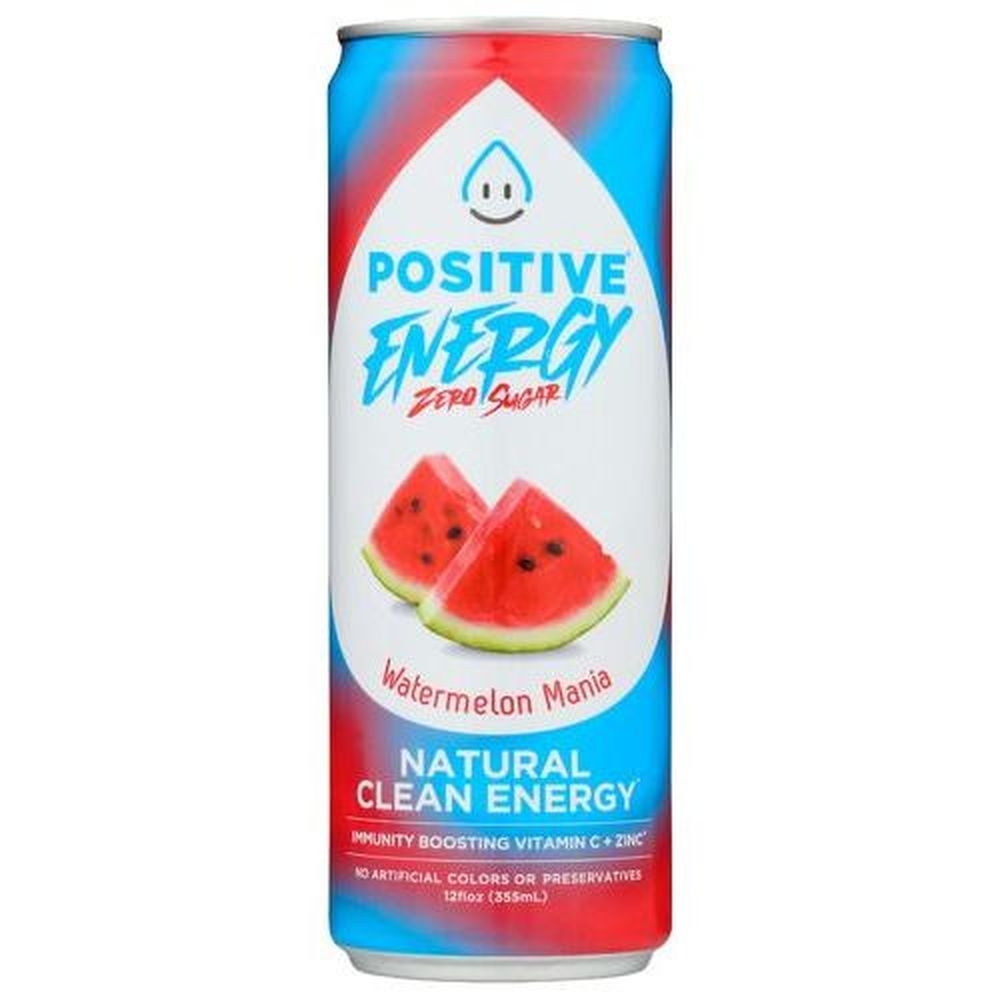 Positive Watermelon Mania Energy Drink, 12 Fluid Ounce -- 12 per case