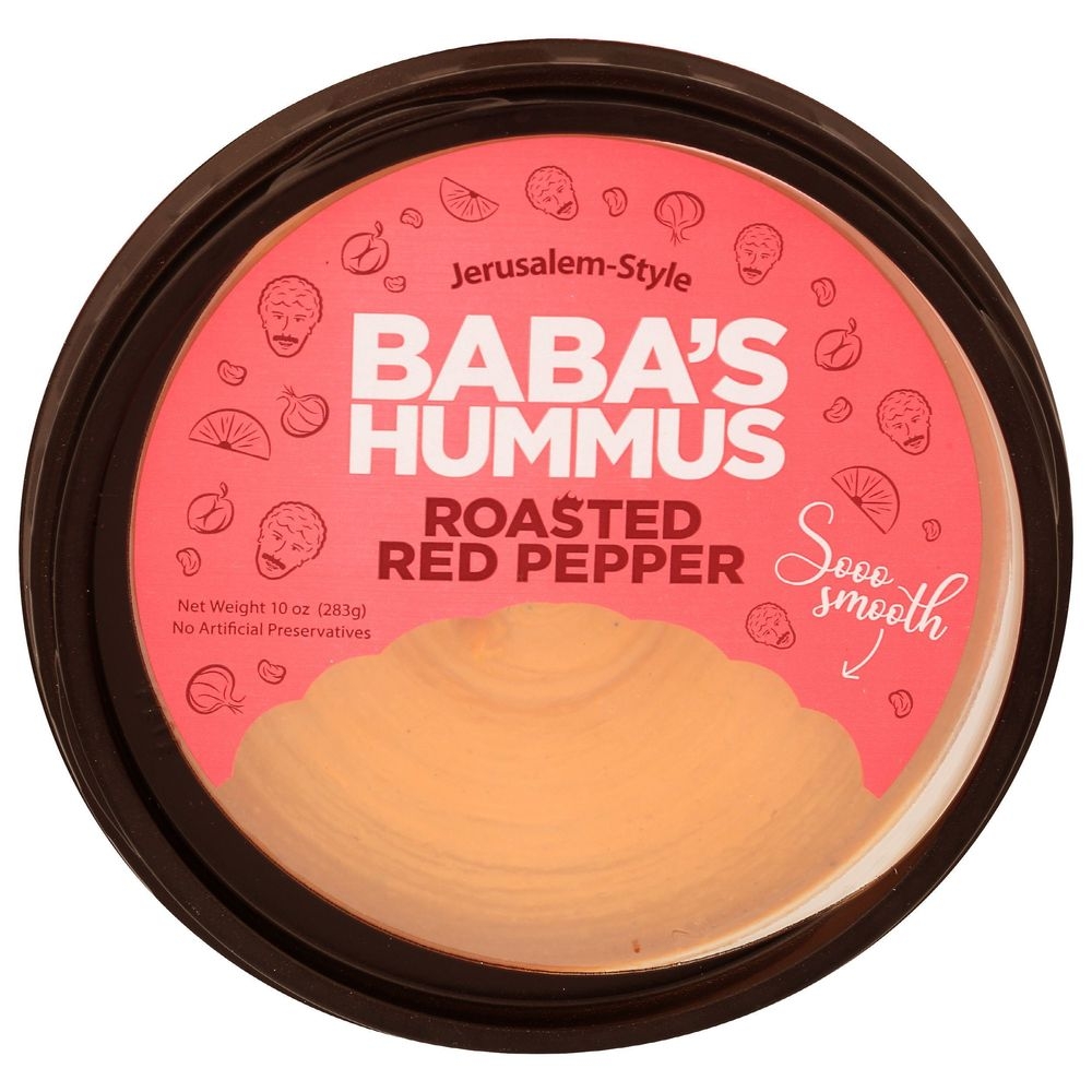 Babas Roasted Red Pepper Hummus, 10 Ounce -- 12 per case