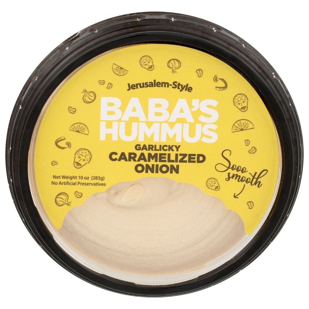Babas Garlicky Caramelized Onion Hummus, 10 Ounce -- 12 per case