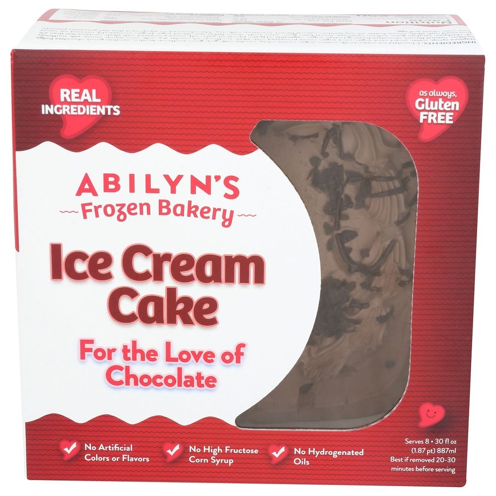Abilyns For the Love of Chocolate Ice Cream Cake, 30 Ounce -- 4 per case