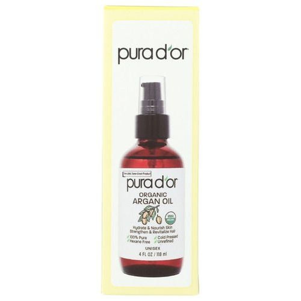 Pura D Or Argan Oil, 4 Fluid Ounce