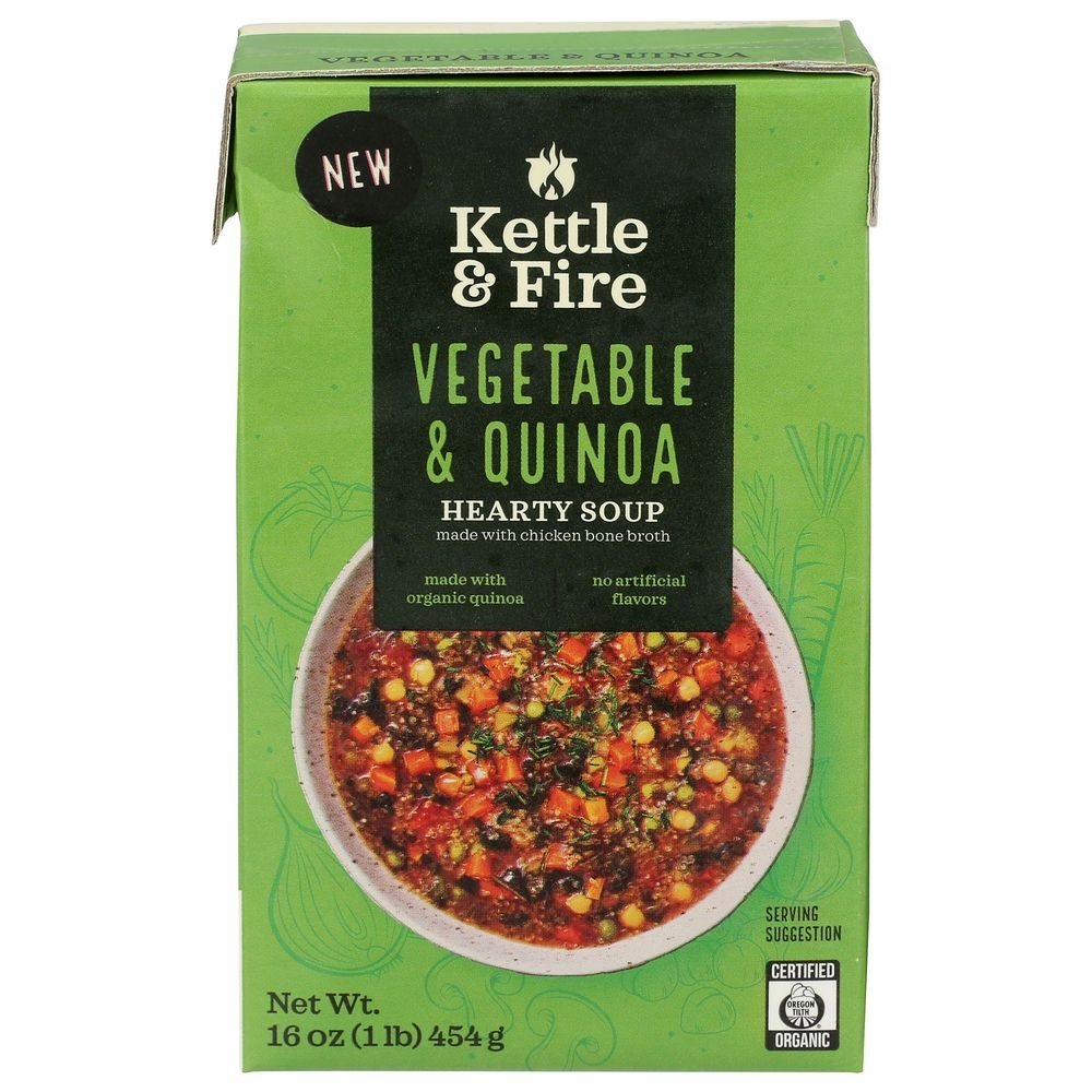 Kettle and Fire Vegetable and Quinoa Hearty Soup, 16 Ounce -- 6 per case