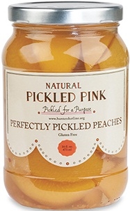 Pickled Pink Foods Perfectly Pickled Peaches, 16 Ounce -- 6 per case