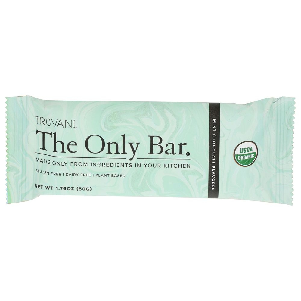 Truvani Organic Mint Chocolate Bar, 1.76 Ounce -- 12 per case